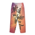 thumbnail image 5 of Xecao Not All Who Wander Are Lost Women's Straight Lounge Pajama Pants: The Epitome of Relaxed Sleepwear, 5 of 9