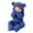 Blue, variant on Fozruso Fleece Jacket Casual 0-3 Months,Hooded Coat Romper Baby Bear Boy Ears Footed Jumpsuit Girl Fleece Infant Girls Coat&jacket Blue