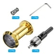 thumbnail image 3 of Unique Bargains 5/8" Door Viewer Peephole Copper Privacy Door Viewer with Drill Bit for Security Home Gold 2Pcs, 3 of 7