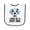 White and Navy, variant on Inktastic Great Dane Dog Lover Baby Terry Cloth Bib