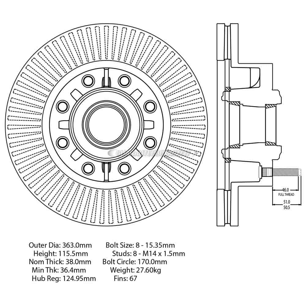 CENTRIC PARTS - BRAKE ROTOR