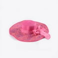 thumbnail image 3 of Nmnitkp Womens Sun Straw Hat Wide Brim UPF 80 Summer Hat Foldable Packable Floppy Beach Hats for Women Hot Pink, 3 of 3