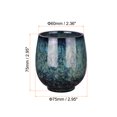 thumbnail image 2 of Uxcell Chinese Ceramic Teacup 5.41oz Traditional Gong Fu Tea Set, Indigo Blue, 2 of 6