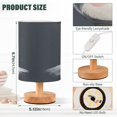 thumbnail image 3 of Lamp Printed Gifts Table Lamp USB Bedside Desk Nightstand Lamp Wood Base for Bedroom Living Room Office Desk College Dorm Rabbit in A Space, 3 of 7