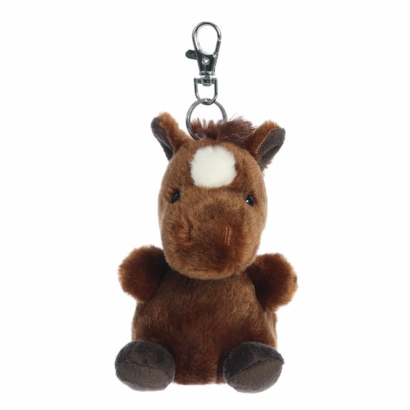 Aurora - Mini Adorable Clip-On - 4" Truffle Brown Horse - Palm Pals