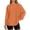 Orange, variant on HJYCHN Women's T-Shirts Fashionable Oversized Casual Basic Round Neck Fall Top Everyday Wear Long Sleeve Tops for Women Light Pink XS