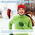 thumbnail image 3 of Uxcell Ear Warmer Headband, Polar Fleece Ear Warmer Winter Stretchy Running Sweatband with Buttons for Jogging Dark Green, 3 of 7