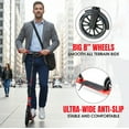 thumbnail image 6 of Madd Gear Metro Cruise 250 Folding Kick Scooter – 200mm Wheels, Adjustable Handlebar – Black/Gray, 6 of 9