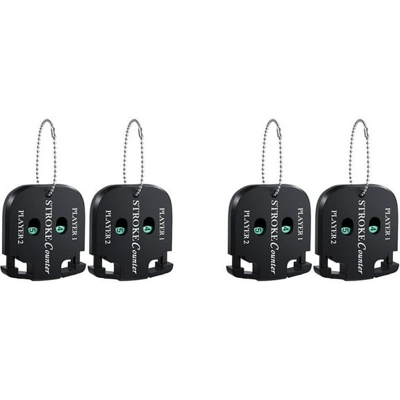 2X Mini Golf Score Shot Stroke Counter Clicker with Key Chain for Golf Game Scorekeeper 2 Digit Sport Scoreboard
