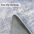thumbnail image 3 of 3x4 Blue/Ivory Runner Rug Indoor Outdoor Floor Mat, 3 of 8