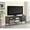Oak, variant on 52 Inches Wide TV Stand - Media Device Organization - Living Room Entertainment / Meets Home Storage Demands