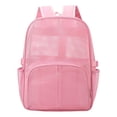 thumbnail image 4 of Weebloom Mesh School Backpack For Kids Boys Girls Breathable Gym Lightweight Daily College School Large Bookbag Middle High School College Pink, 4 of 4