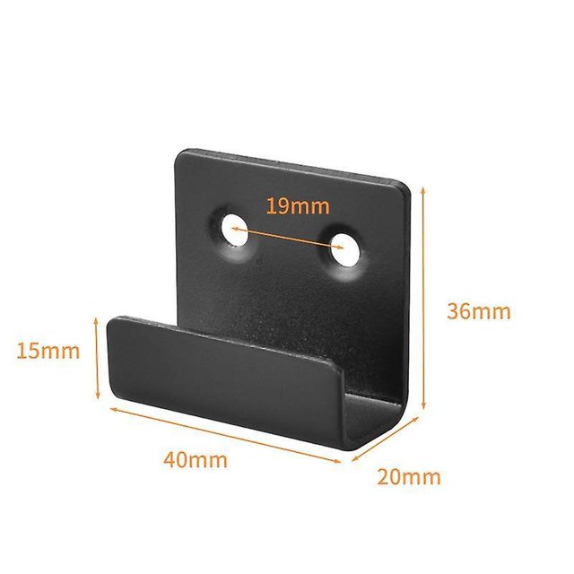 BRILLAR Gancho para trapo de cocina montado en la pared para baño, cocina, acero inoxidable, grande, negro + tornillos