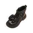 thumbnail image 2 of LYHao Children Shoes Fashionable Flat Boots Comfortable Soft Sole Children Boots Boots ,Girls Boots Sizes 10 Black(3.5-4 Years), 2 of 6