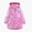 Pink, variant on DJDLJWCJ Girls Windbreaker Jacket Cute Print Fleece Lined Windproof Winter Coat Thickened Thermal Jacket Purple Size 8