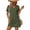 Army Green, variant on Women' Coverup Short Sleeve Swimsuit Cover Ups 2026 Summer Bathing Suit Cover Twisted Cover Up Dress