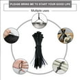 thumbnail image 7 of 1000Pcs 4 Inch Cable Zip Ties Heavy Duty, Durable Self-Locking Wire Ties, 18lbs Tensile Strength for Home, Garden, Garage, Workshop, etc.(Black), 7 of 7