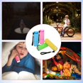 thumbnail image 5 of Mini - flashlight, 4 LED flashlights, small waterproof flashlight with sling, portable mini - flashlight for reading, repairing, climbing, camping, hiking（Without battery）, 5 of 5