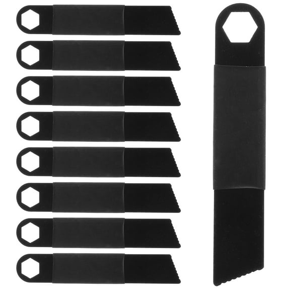TABLETREANDS Camping Fire Starter 10Pack Black Stainless Steel Scrapers for Men and Women