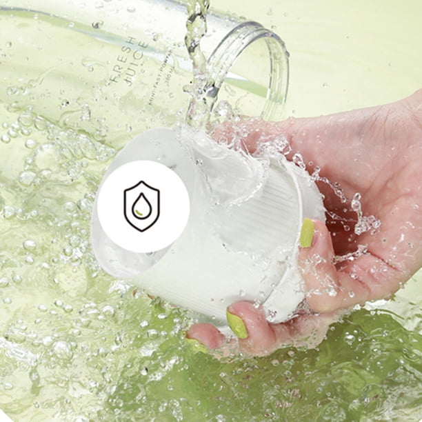 Exprimidor de frutas de 350 ml, máquina exprimidora portátil recargable por USB para el hogar (blanco) Tmvgtek Libre de BPA