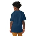 thumbnail image 2 of Hanes Beefy-T Boy`s T-Shirt, XS, Navy, 2 of 2