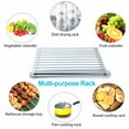 thumbnail image 4 of 2PCS Roll-Up Dish Drying Rack Multipurpose Rollable Over the Sink Silicone Kitchen Dish Drainer Sink Drying Rack for Fruits and Vegetable, 4 of 8