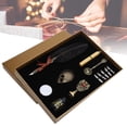 thumbnail image 1 of Fdit Feather Dip Pen Set, Smooth And Comfortable Writing Antique And Unique Quill Dip Pen Set, Compact Structure, For Home Gifts School Friends, 1 of 8