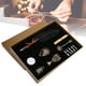 thumbnail image 2 of Juego de caja de regalo con bolígrafo de inmersión, cómodo de sostener, antiguo y único, pluma estilográfica suave y(SP094901 sprinkled gold black) escritura de Higoodz Artesanía, 2 of 7
