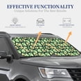 thumbnail image 4 of Honeii Avocado Heart Print Foldable Car Sun Shade for Windshield, 2-Piece UV Protection Shade, Protects Car Interior, Ideal for Cars, Trucks, SUVs-Large, 4 of 6