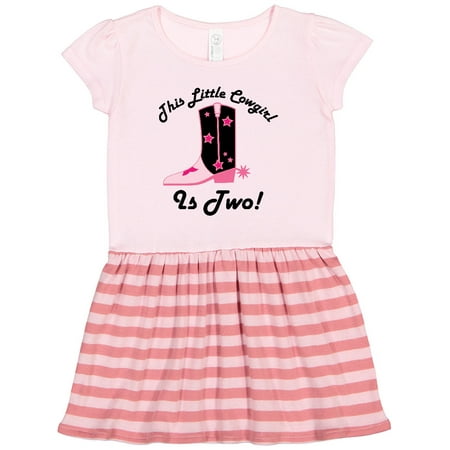 

Inktastic 2nd Birthday Little Cowgirl 2 Year Old Gift Toddler Girl Dress