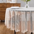 thumbnail image 3 of WARM HOME DESIGNS Round Tablecloth 70 Inches. Lace Modern Tablecloth is Perfect as Holiday Tablecloth or Banquet Tablecloth. RIT Linen Round 70, 3 of 4