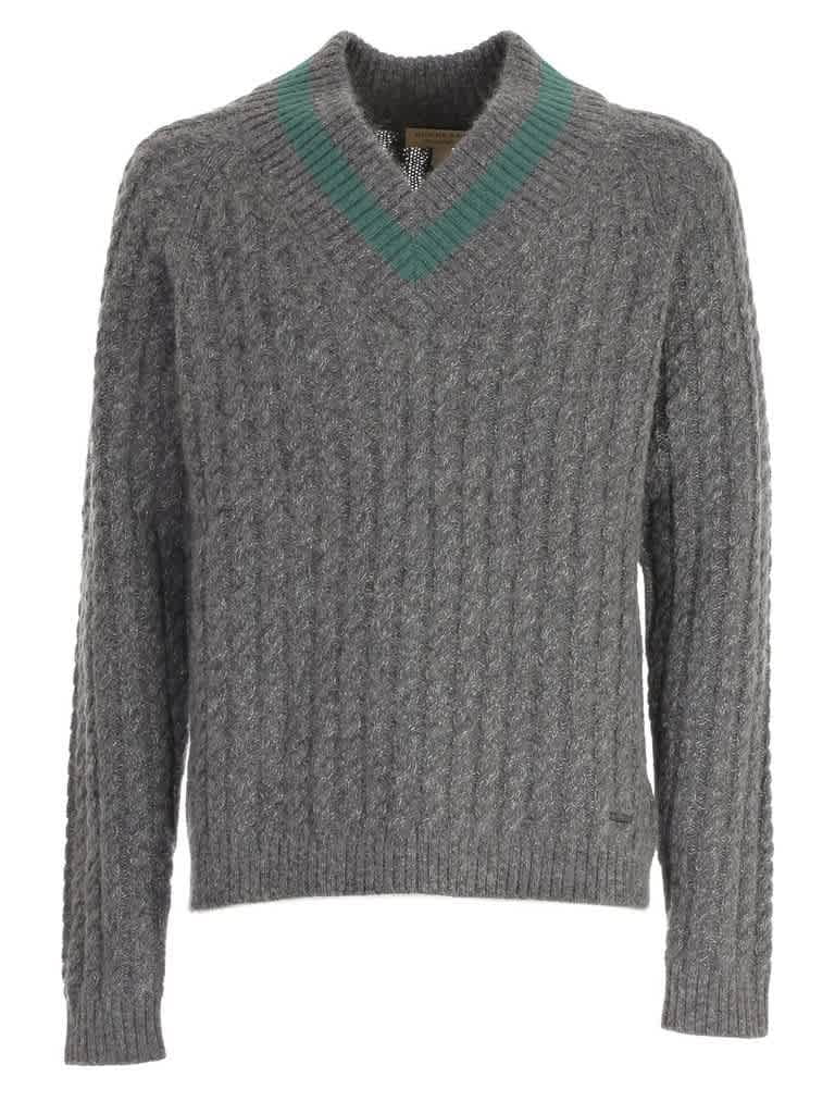Burberry Cashmere Blend Cricket Sweater In Charcoal, Brand Size Large - Walmart.com
