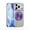 Purple, variant on for iPhone 17 Pro Case Clear with Kickstand Magnetic Ring Stand [Compatible with MagSafe] [Drop Protection] Transparent Slim Fit Anti-Yellowing Phone Grip Cover for Men Women, Gold
