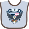 thumbnail image 3 of Inktastic America with Eagle Shield and Banner Boys or Girls Baby Bib, 3 of 4