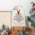 thumbnail image 5 of Christmas Deer Sack Bag, 28" x 20" Extra Large Gift Bags, Retro Canvas Storage Bags, Cotton Drawstring Bags, Xmas Gift Favor Bags, Xmas Gift Pouch Bag, Party Supplies Favors (Reindeer Elk,Green), 5 of 6