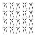 thumbnail image 3 of Adornos para cupcakes AMABAZR Bowknot Ribbons Coquette, 20 unidades, color negro, 3 of 3