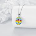 thumbnail image 3 of S925 Sterling Silver Dragon Necklace Sterling Silver Dragon Egg Jewelry Halloween Gifts for Women (silver), 3 of 4