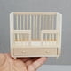 thumbnail image 3 of Cuna de madera para bebé Dollhouse Furniture con cajón, escala 1:12, 3 of 3