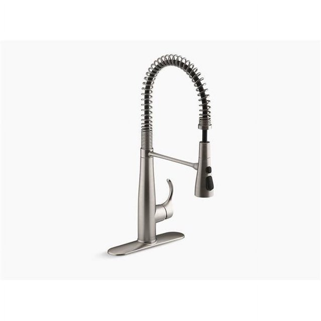 Kohler K-22033-VS Simplice(R) Robinet de Cuisine Semi-Professionnel pour Évier, Chrome Poli