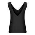 thumbnail image 5 of Brglopf Womens Sleeveless Tank Tops Deep V Neck Casual Shirts Slim Fit Long Tunic Tees Solid Color Elegant Going Out Blouse, 5 of 6