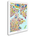 thumbnail image 2 of Trademark Fine Art "Boston MA Street Map 2" Canvas Art by Michael Tompsett, 2 of 3