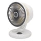 thumbnail image 2 of Pequeño ventilador de escritorio USB, silencioso, fuerte viento, eficiente, 3 velocidades, ventilador de mesa de circulación de aire ajustable para oficina, hogar, viajes, blanco, 2 of 5