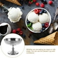 thumbnail image 3 of Hemoton  Waffle Cone Bowls Serve Stainless Steel Dessert Cup, 3 of 8