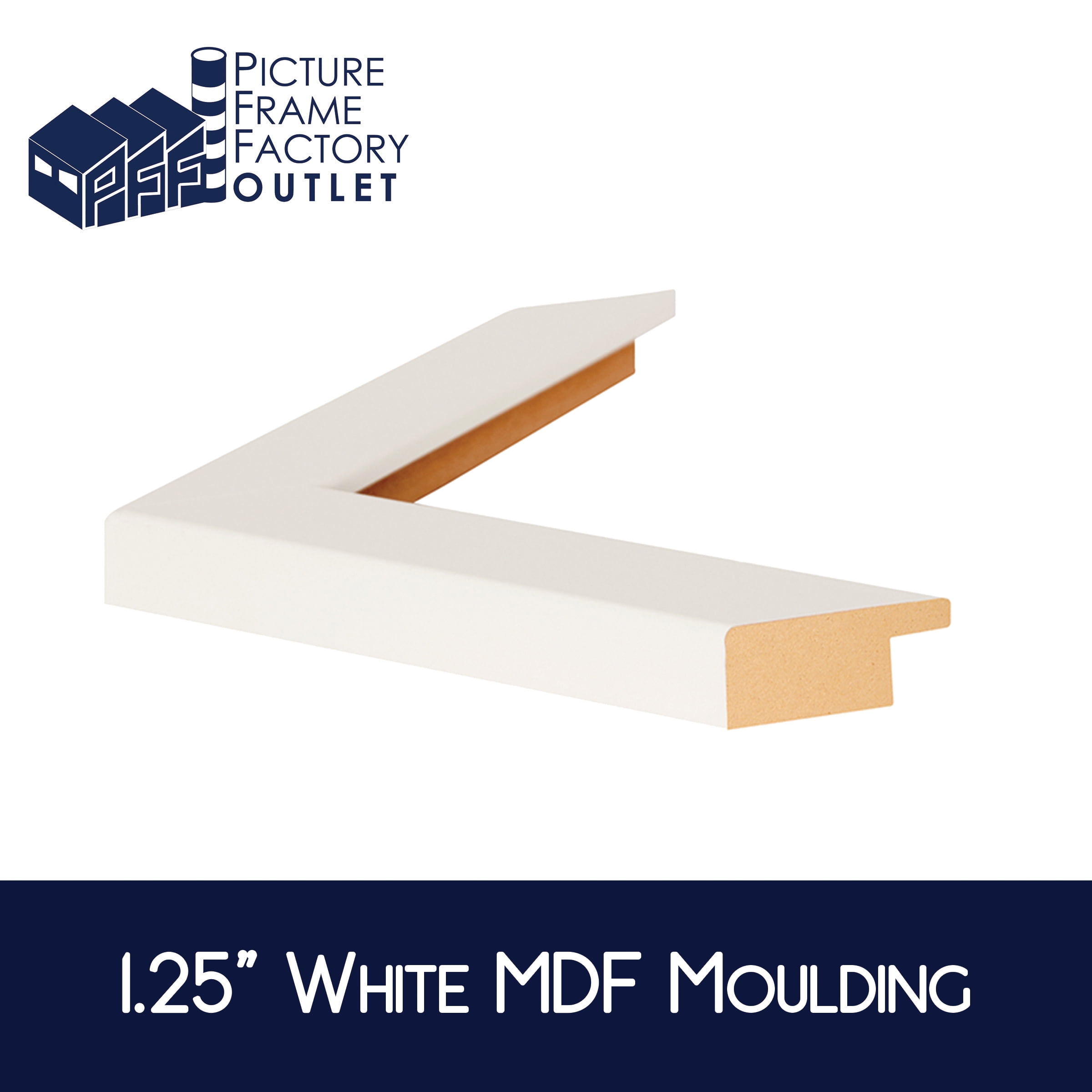 PFF PictureFrameFactoryOutlet - 14x19 Inch - Premium 1.25" White Profile - Picture Frame for Artwork, Puzzles, Photos, Certificates