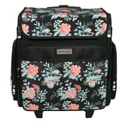 Angle View: Everything Mary Collapsible Rolling Craft Bag, Flowers