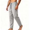 thumbnail image 5 of PIWHJQK Men Casual Straight Leg Sweatpants Mens Solid Mesh Pants Quickly Dry Breathable Straight Leg Summer Men Trousers, 5 of 6