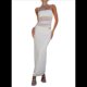 thumbnail image 3 of Conjunto de Dos Piezas para Mujer: Conjunto de Vacaciones de Verano, Sin Mangas, de Asimétrica, Top Corto y Faldas Largas. XL, 3 of 8