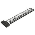 thumbnail image 1 of 61 Keys Roll Up Keyboard Piano, 100-240V Convenient ABS Black Roll Up Keyboard Piano  For Teaching For Editing US Plug, 1 of 8