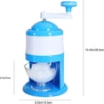 thumbnail image 3 of QJUHUNG Ice Shaver and Snow Cone Machine - Premium Portable Ice Crusher and Shaved Ice Machine  Snow Cone Shaved Retro Includes 1 Reusable Plastic Cup and Ice Molds  White  Blue, 3 of 7
