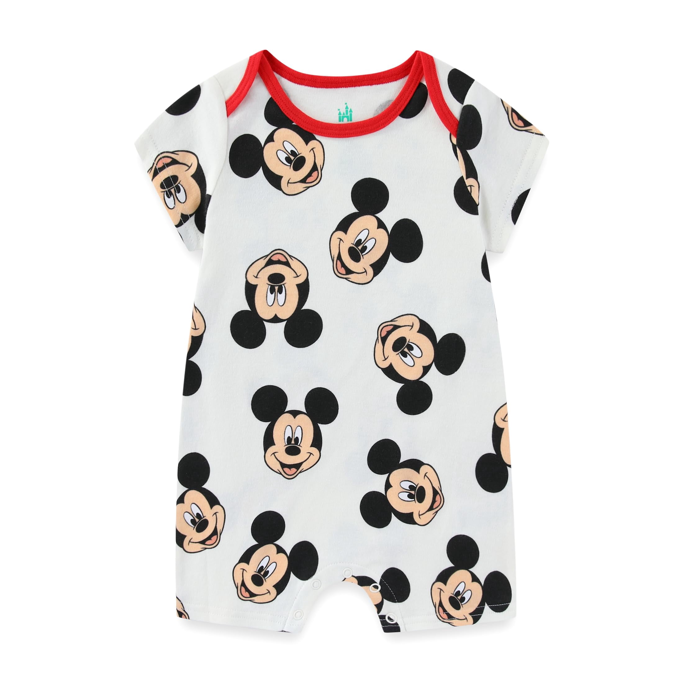 Disney Mickey Mouse Short Sleeve Romper (Baby Boys), 2 Pack, Sizes 6M-24M